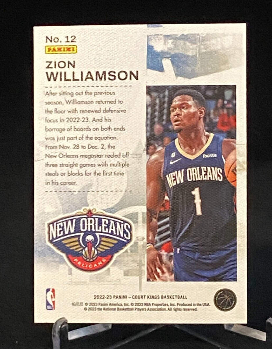2022-23 Panini Court Kings Double Exposure #12 Zion Williamson New
