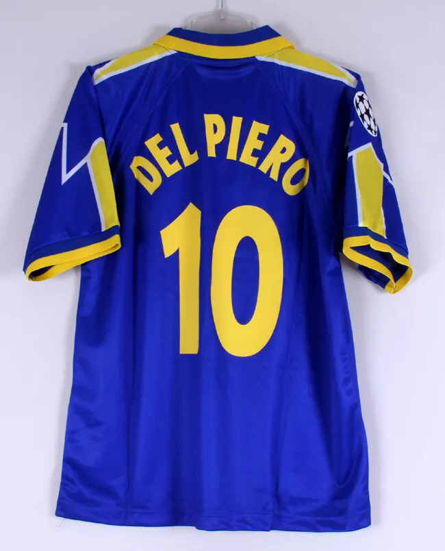 1996-97 JUVENTUS Away S/S No.10 DEL PIERO Player Issue 96-97 UEFA CL jersey