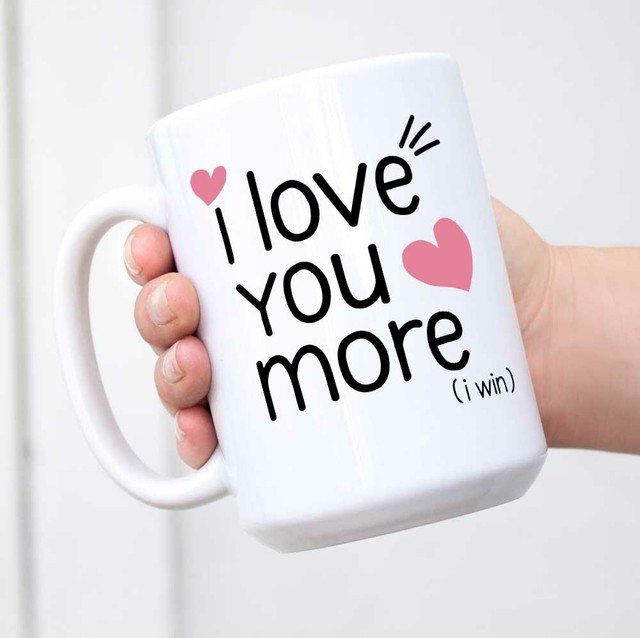 girlfriend i love you more mug