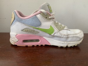 nike air max 90 womens white pink blue