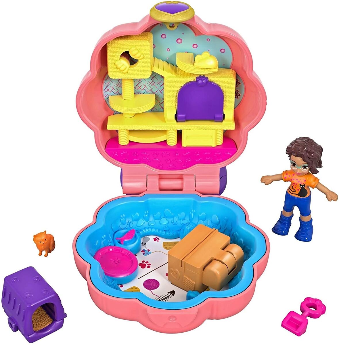 Micro Polly Pocket Estojo Fliperama Salão De Jogos