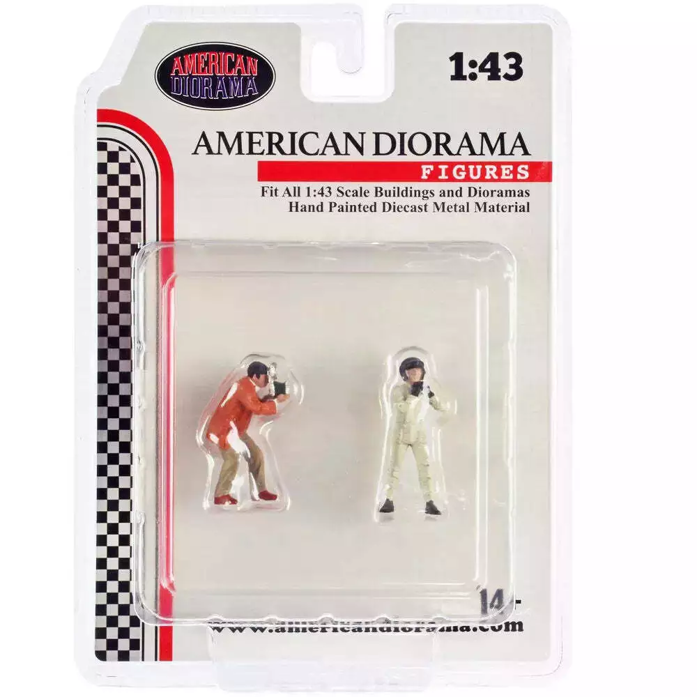 1/43 diorama people figures set photographers