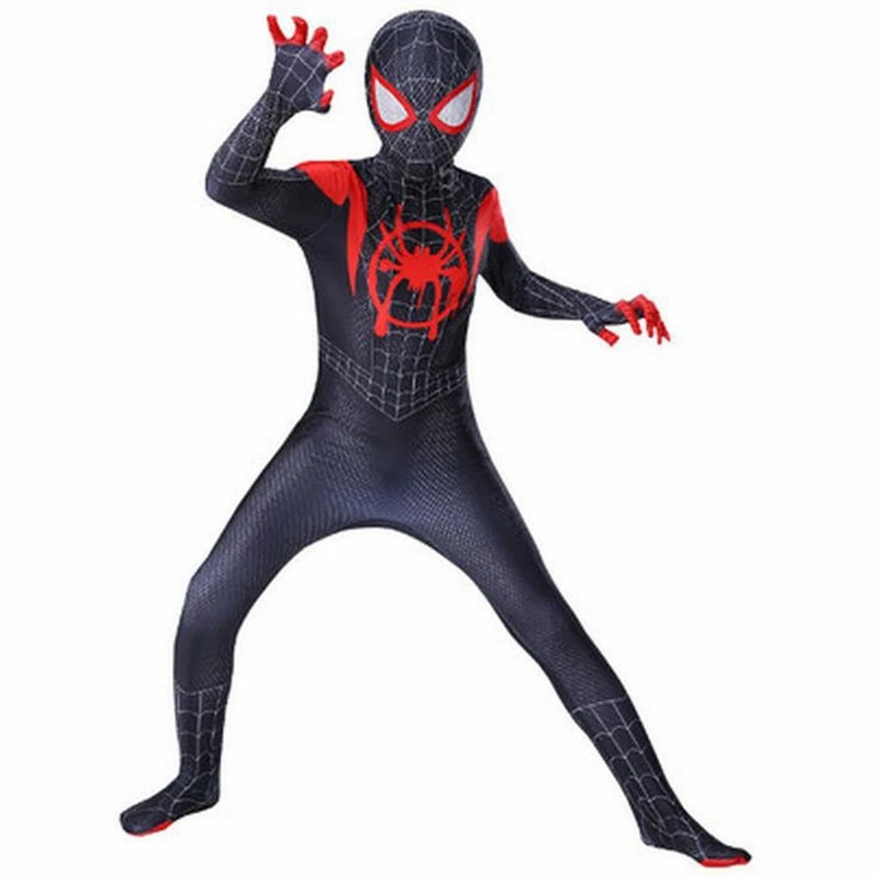 Fantasia fantasia fantasia homem-aranha preto cosplay crianças meninos - Imagem 2 de 4