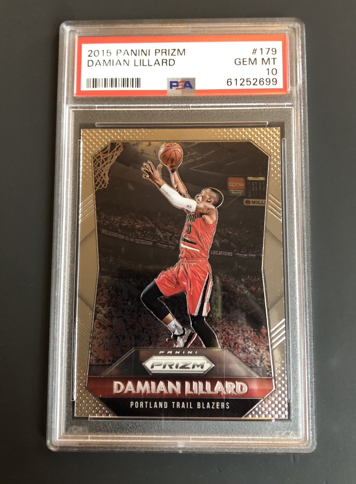 2015 Panini Prizm Damian Lillard PSA 10 Gem Mint