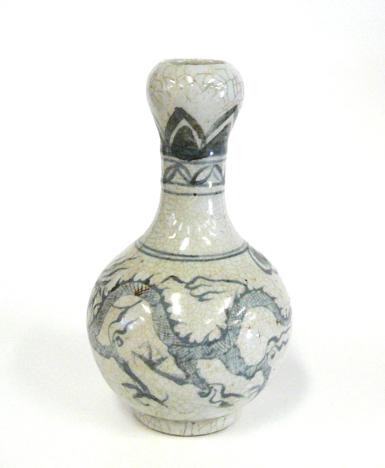 Jarrón de cerámica chino hecho a mano gris dragón cs876-1 Foto 2 de 4