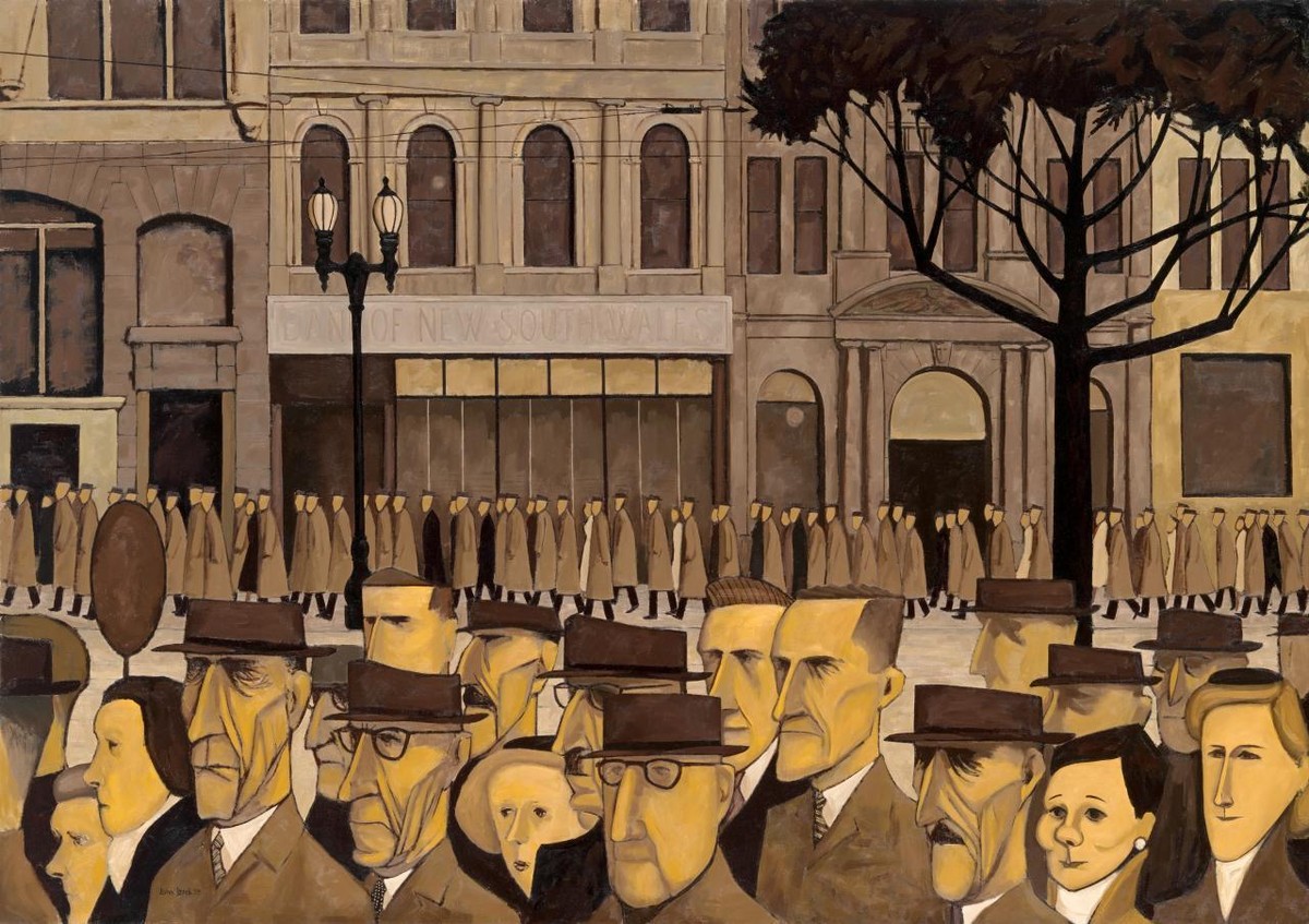Collins St, 5pm John Brack 1955 Archival Quality Art Print
