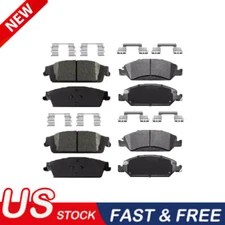 For 2014 - 2018 Chevrolet Silverado Sierra 1500 Front & Rear Ceramic Brake Pads
