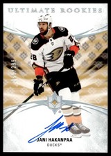 2020-21 Upper Deck Ultimate Collection Jani Hakanpaa Rookie Auto 065/299 Anaheim