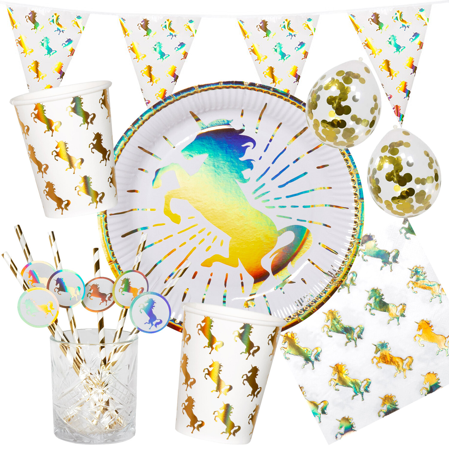 LaVenty Einhorn Party Mitgebsel - Komplettset Für Kindergeburtstag