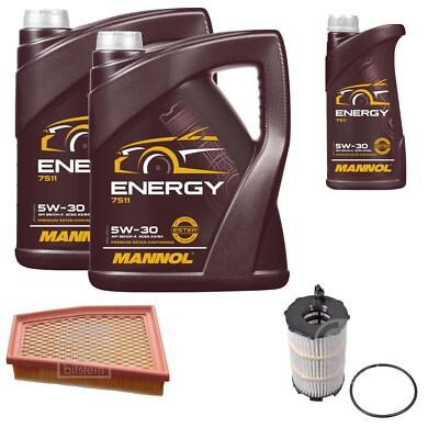 Inspektionspaket 11L MANNOL Energy 5W-30 für Audi A5 RS5 quattro A4 Avant RS4