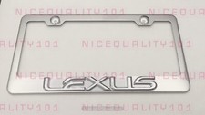 3d Lexus Stainless Steel Finished License Plate Frame Rust Free