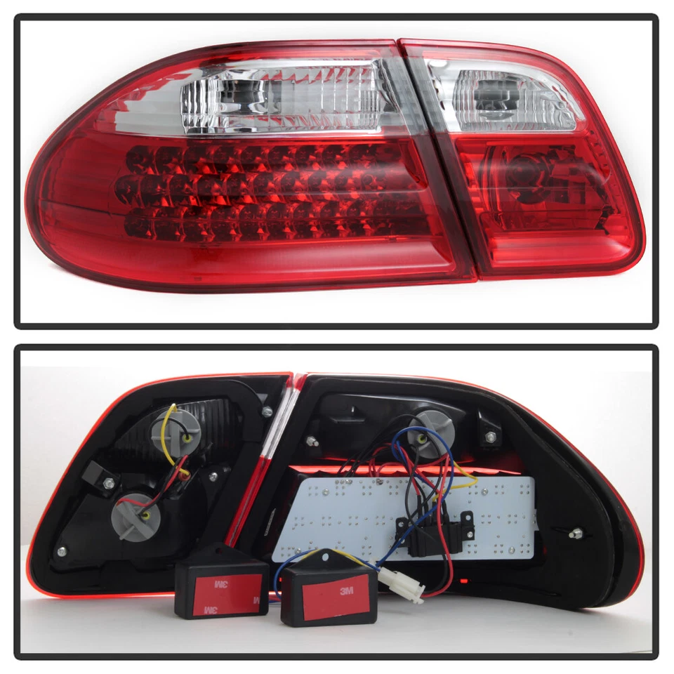 Lanternas traseiras de LED vermelhas claras 1996-2002 Mercede-Benz W210 E300 E320 E430 E55 - Imagem 4 de 4
