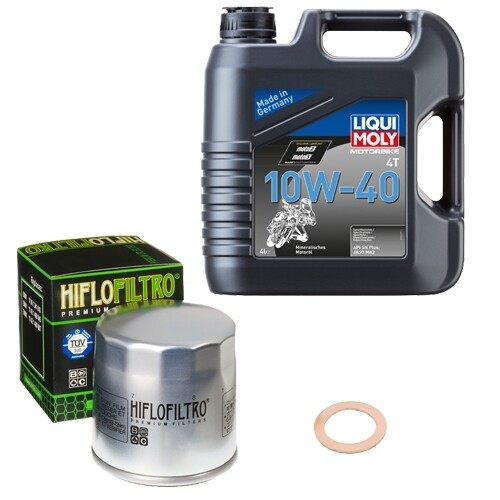Hiflo ÖLfilter Set Limol 10W-40 4L FüR Bmw K 100 Rs 16 V Abs 100/K589VV Bj.1989-image