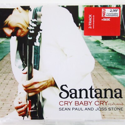 Music Musik MAXI Santana Featuring Sean Paul And Joss Stone   Cry Baby Cry Gut