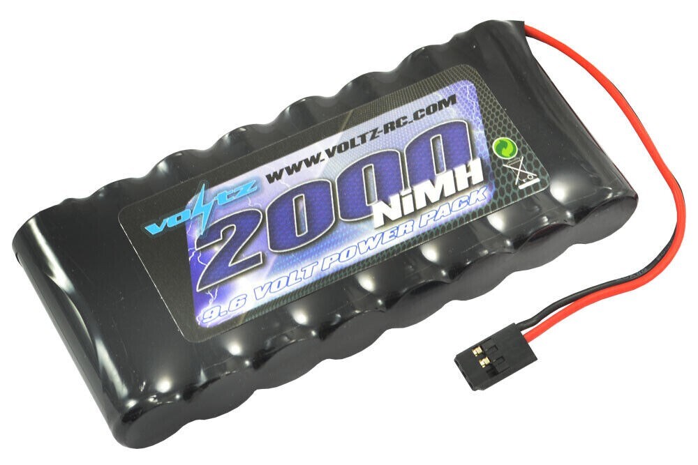 Voltz, 2000mAh, 9.6v, NiMH Flat AA Transmitter Battery Pack with Z Connector.