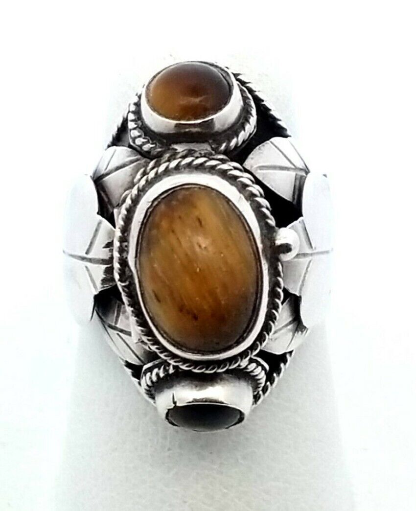 Vintage Mexico Sterling Silver Poison Pill Box Ring with Vintage Mexico Sterling Silver Poison Pill Box Ring with