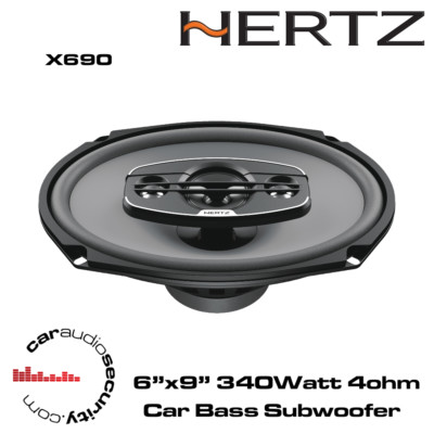 Hertz X690 6" x 9" 85W RMS 4-Way Uno Systems Coaxial Speakers