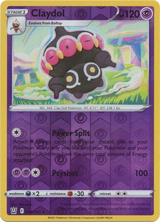 CLAYDOL 058/163 BATTLE STYLES POKEMON (REVERSE HOLO, NM)