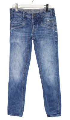 PME Legend Jeans Mens W31/L34 Regular Fit Faded Blue Button Fly Logo