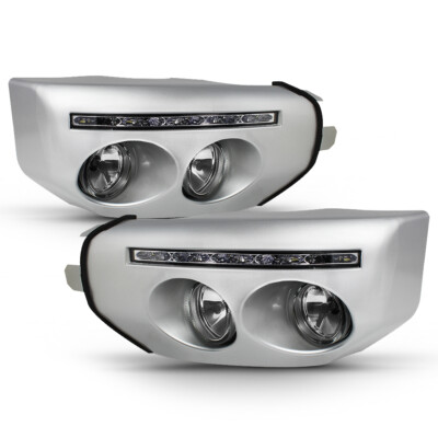 For 2007-2014 Toyota Fj Cruiser Driving Bumper Fog Lights LED DRL Running Lamps