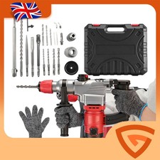 Hammer Drill 3 Mode Rotary Hammer Drill 220V with 17p Chisel &Bit Set heavy duty