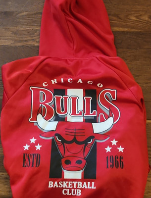 NBA Chicago Bulls Red Basketball Hoodie Size M