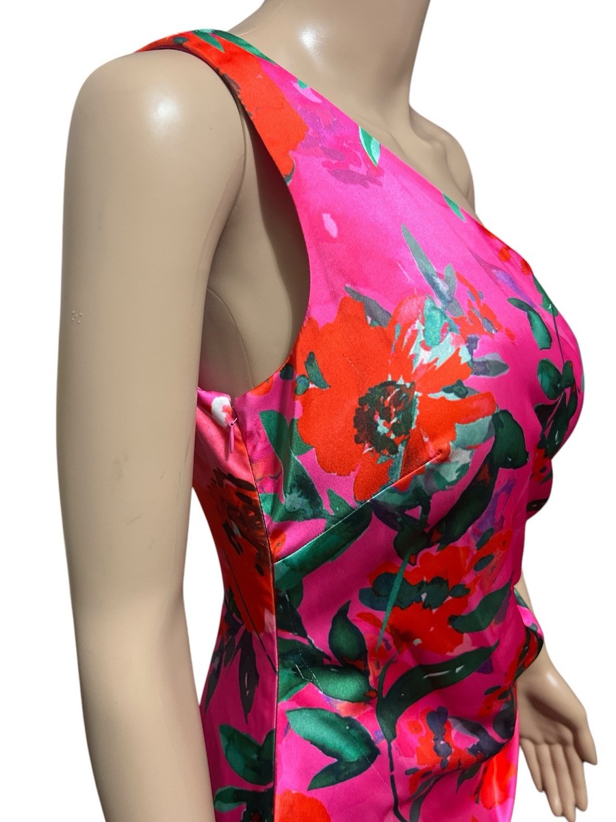 エンジェリーベア SEC Eliza J Bell Sleeve Sheath Dress Jersey Floral Print Sz 8