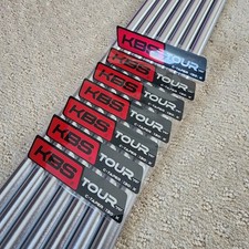 NEW Authentic KBS C-Taper 130 X-Stiff Steel Iron 7 Shafts 4-PW .370 Parallel Tip