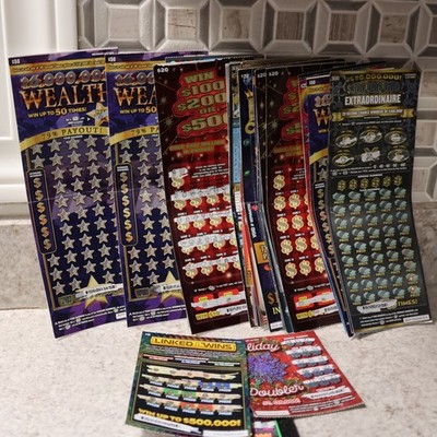 Michigan State Lottery Losing Scratch-Off Tickets $800.00 value Tax Deduction #B