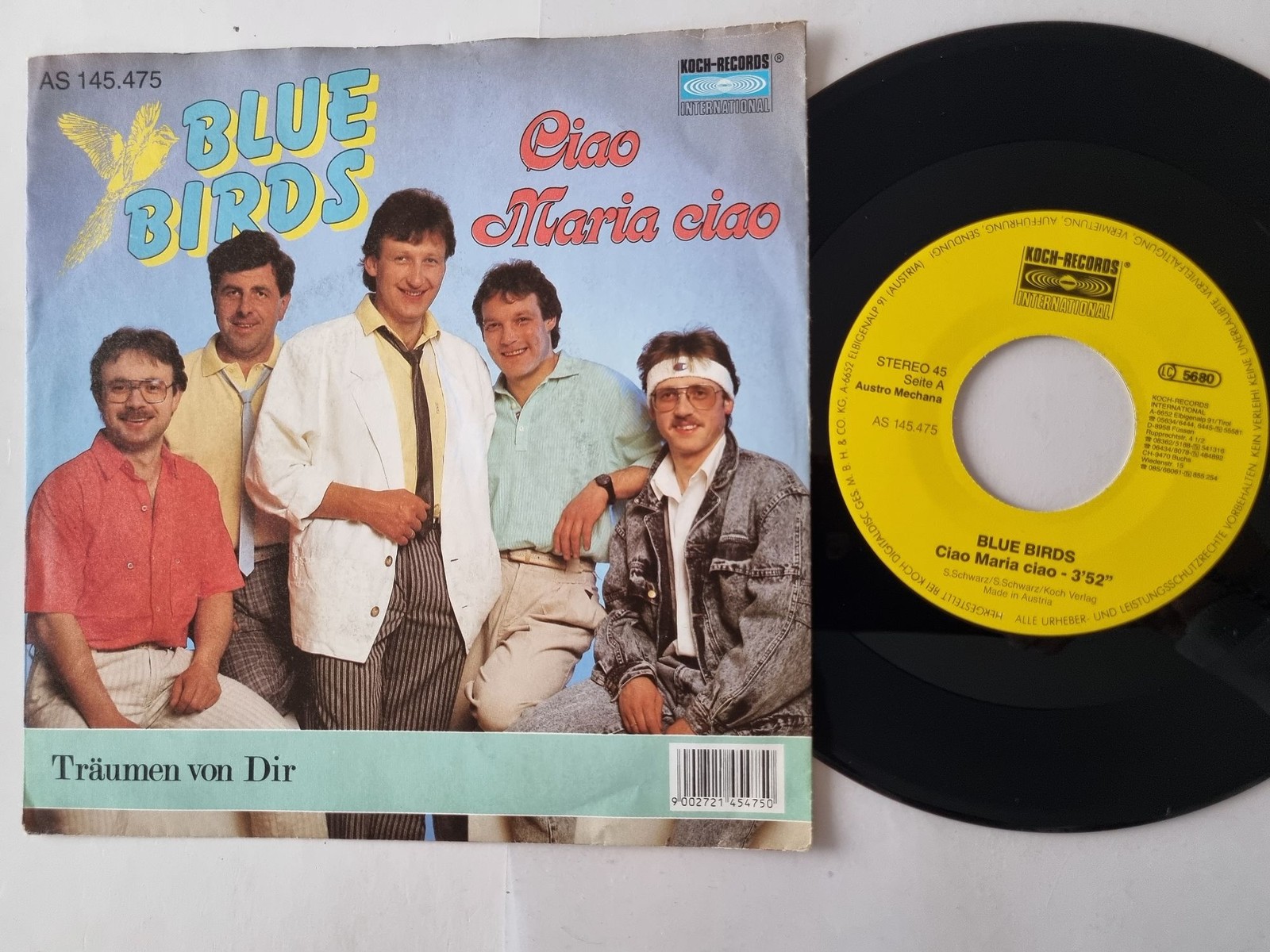 Blue Birds - Ciao Maria ciao 7'' Vinyl Austria
