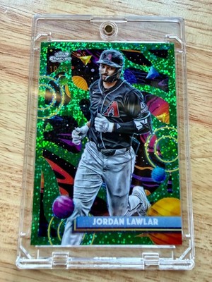 2025 Topps Cosmic Chrome - Jordan Lawlar #110 Green Space Dust Refractor /75