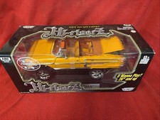MOTOR MAX Hi-Riserz Scala 1:18 1958 CHEVY Impala Cabrio, Giallo, NIOB*