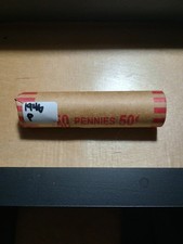 1946 1C P Lincoln Wheat Penny Roll ( 50 Ct)