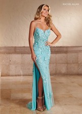 Authentic Rachel Allan 70450 Dress--Color: Powder Blue - Size: 6 -Prom Dress