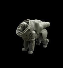 1/20 Scale Sci-Fi Space Dog in Astronaut Suit Resin Figure Model Kit