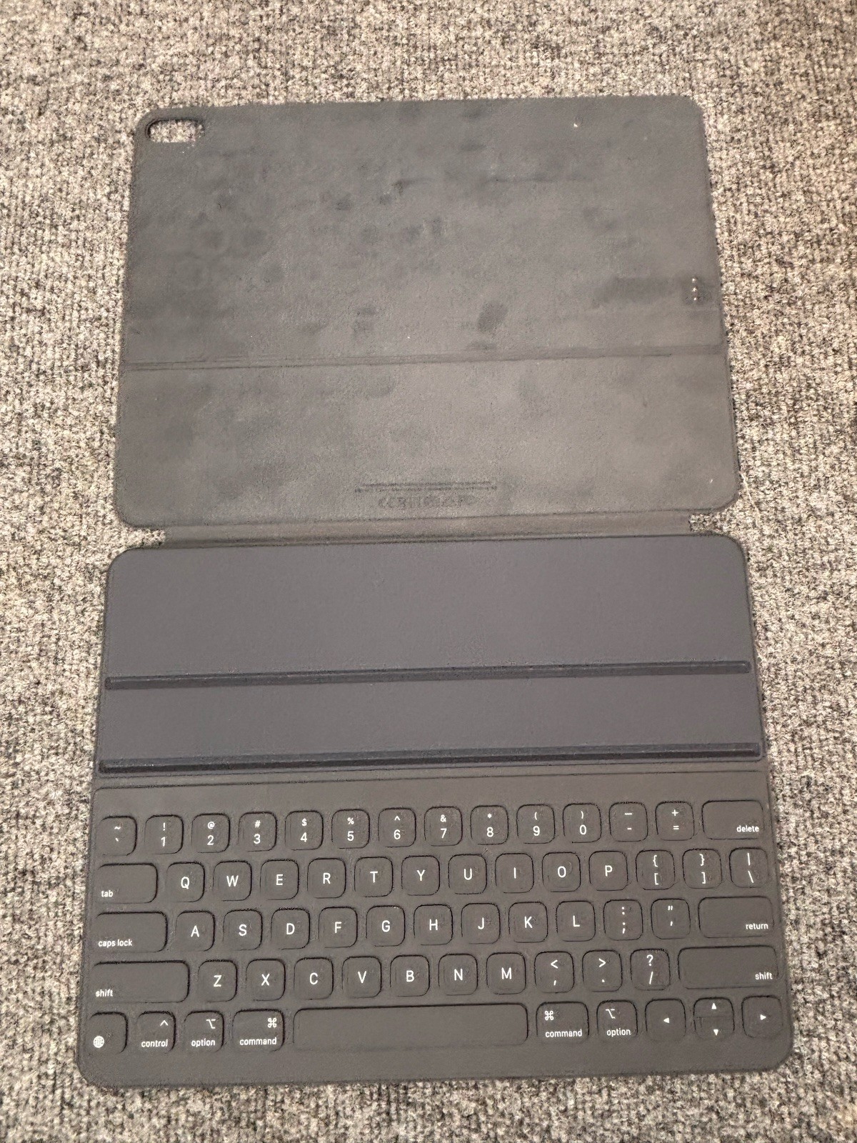 Apple Slim Folio Keyboard Black For iPad 12.9" A2039 Gray