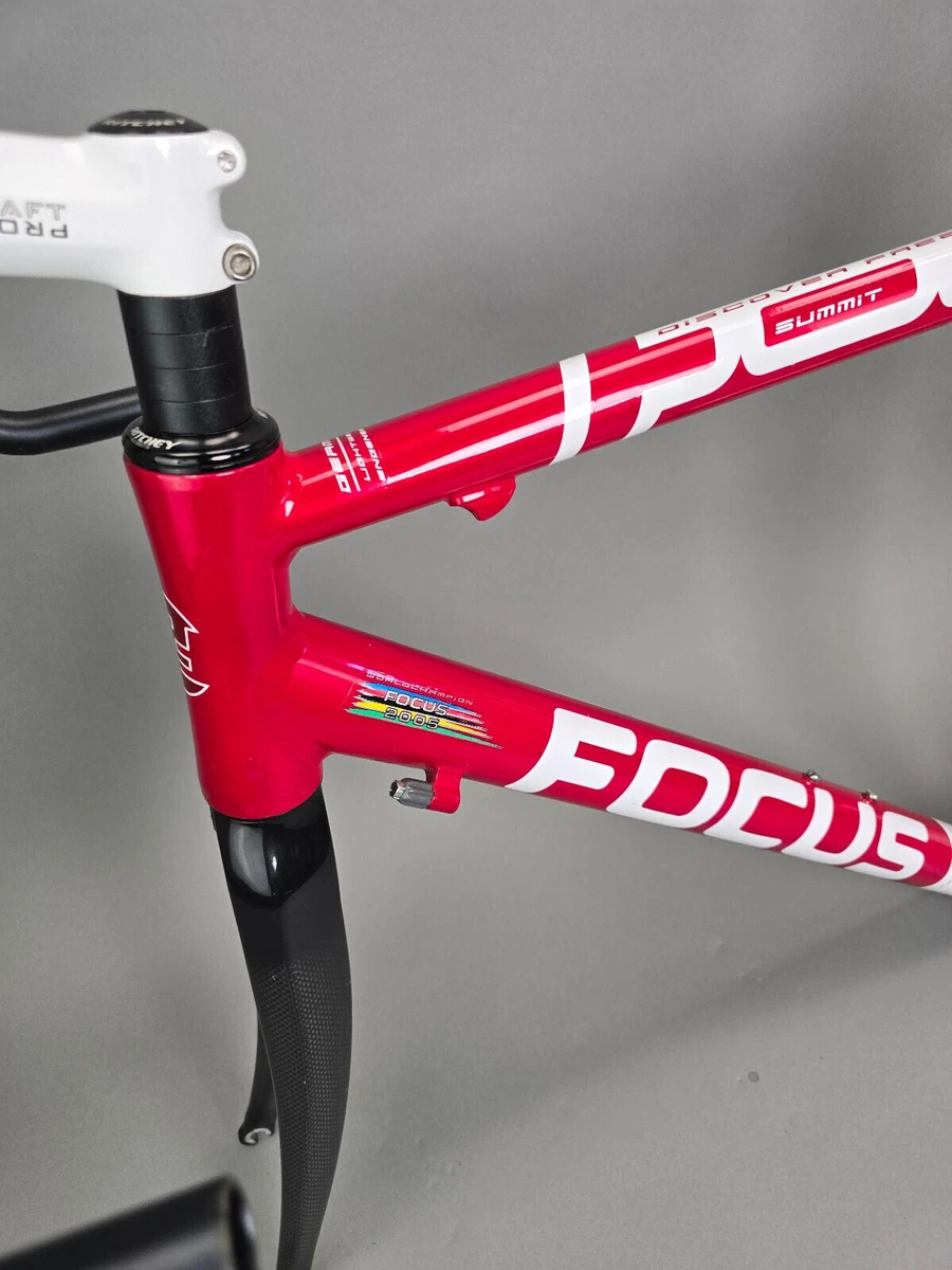 Alumnium Carbon Rahmen Set Focus 56 cm ( 51cm ) cm frame vintage Alu Rot Weiß
