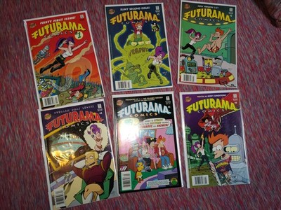 Ultra Rare Futurama Comic Lot!  1 Through 6!!