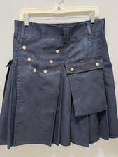 Utilikilt Workman Heavy Duty Navy Blue Kilt Size Small - 30, Made in USA