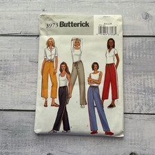 Butterick 3973 Sewing Pattern Pants Pull On Drawstring Active Wear XS-M UNCUT