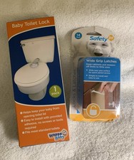 Baby Toilet Lock 14 Pack Safety Wide Grip Latches New