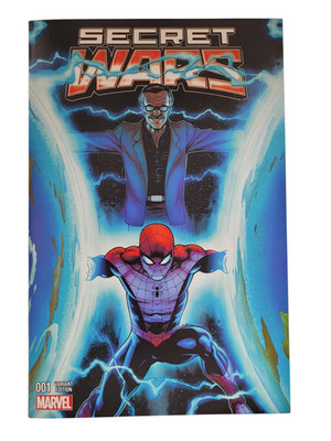 SECRET WARS #1 2015 STAN LEE EXCLUSIVE VARIANT Ed McGuinness High Grade Raw MCU