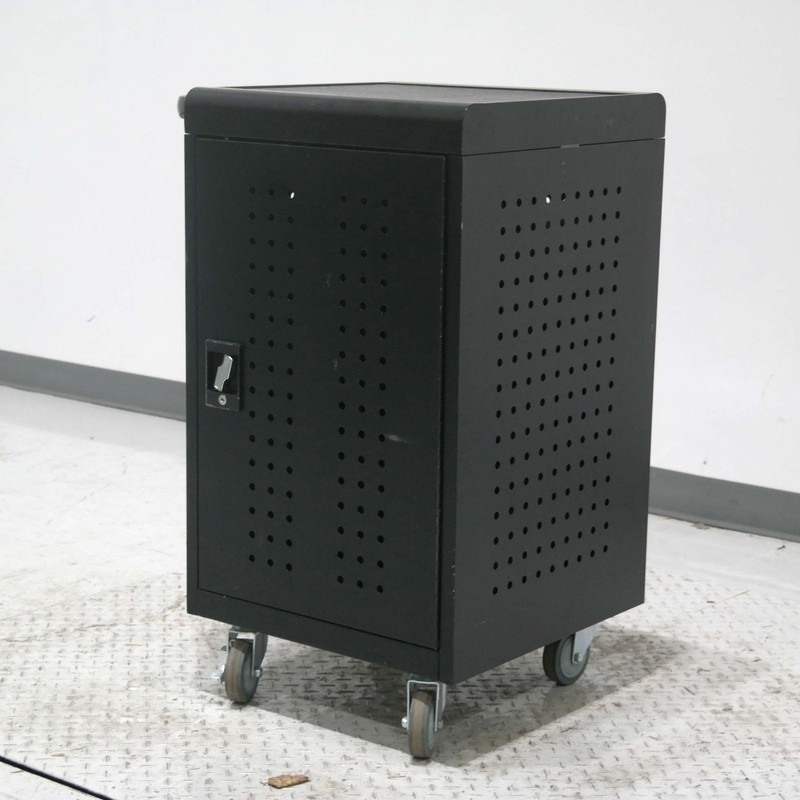 Luxor LLTM30-B 30 Tablet Chromebook Laptop Mobile Charging Cart 30-Bay Steel