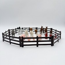 27 Farm Animal Plastic Rubber Lot Cows Goat Horses Rooster Ram Lamb Pig Turkey