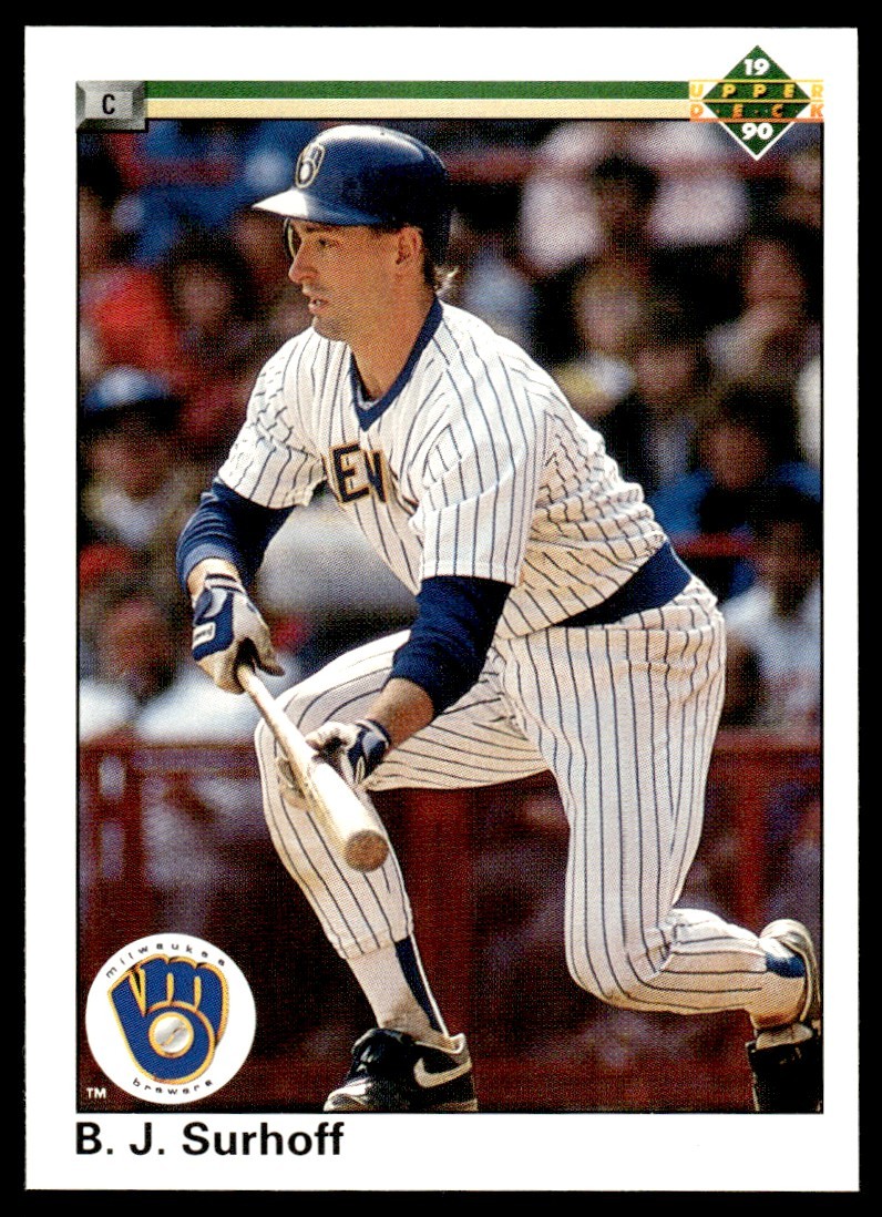 1990 Upper Deck B.J. Surhoff Milwaukee Brewers #159A
