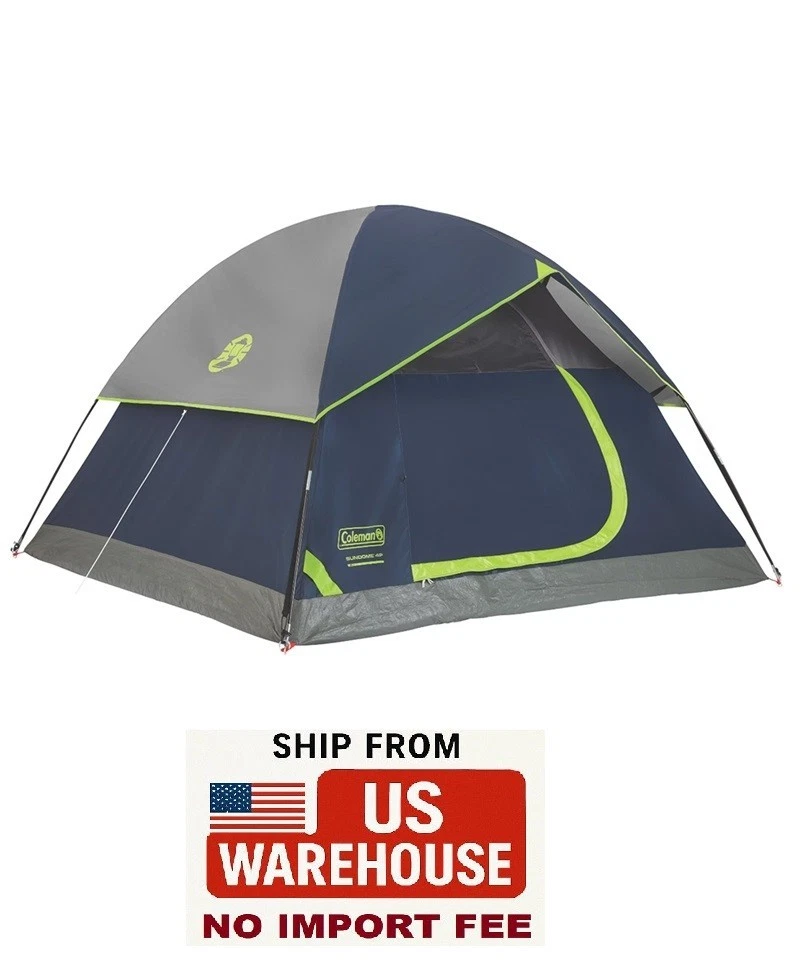 Coleman 4 Person Blue Camping Tents for sale | eBay
