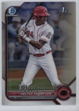 2022 Bowman Chrome Prospects Refractor 61/499 Justice Thompson #BCP-59 0i7e