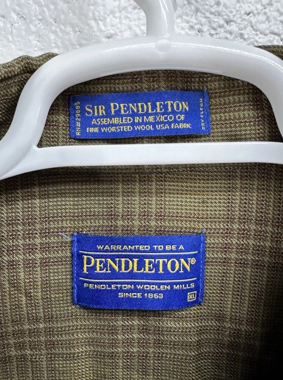 Pendleton Sir Pendleton Long Sleeve Plaid Check S… - image 4