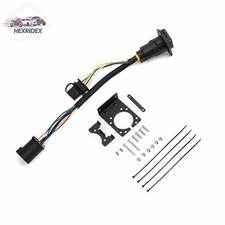 7 Way Rv Trailer Tow Wiring Harness Connector 74 Pin Flat Plug For Chevy 1500