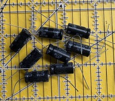 47uF 16v SIEMENS AXIAL Electrolytic Capacitor Audio 105'c Long Life 8pcs